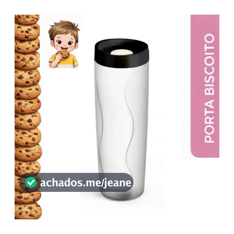 Porta Biscoito Hermético 600 Ml Casa Cozinha Decorada Utilidades Domesticas