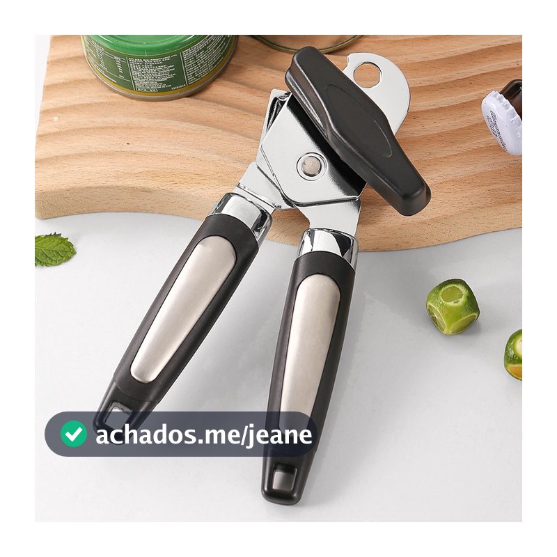Abridor De Latas E Garrafas Aço Inox Profissional Casa