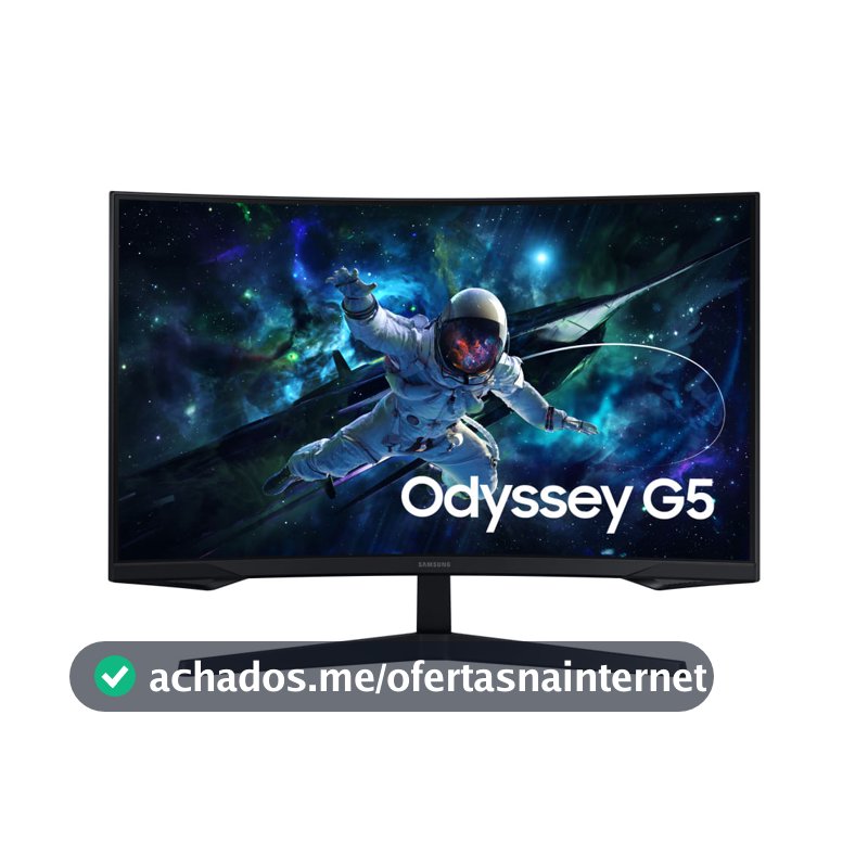Monitor Gamer Samsung Odyssey G5 32'', QHD, 165Hz, 1ms,  Freesync, HDMI, DP