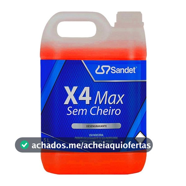 Desengraxante Automotivo X4 Max Sandet Solupan 5l