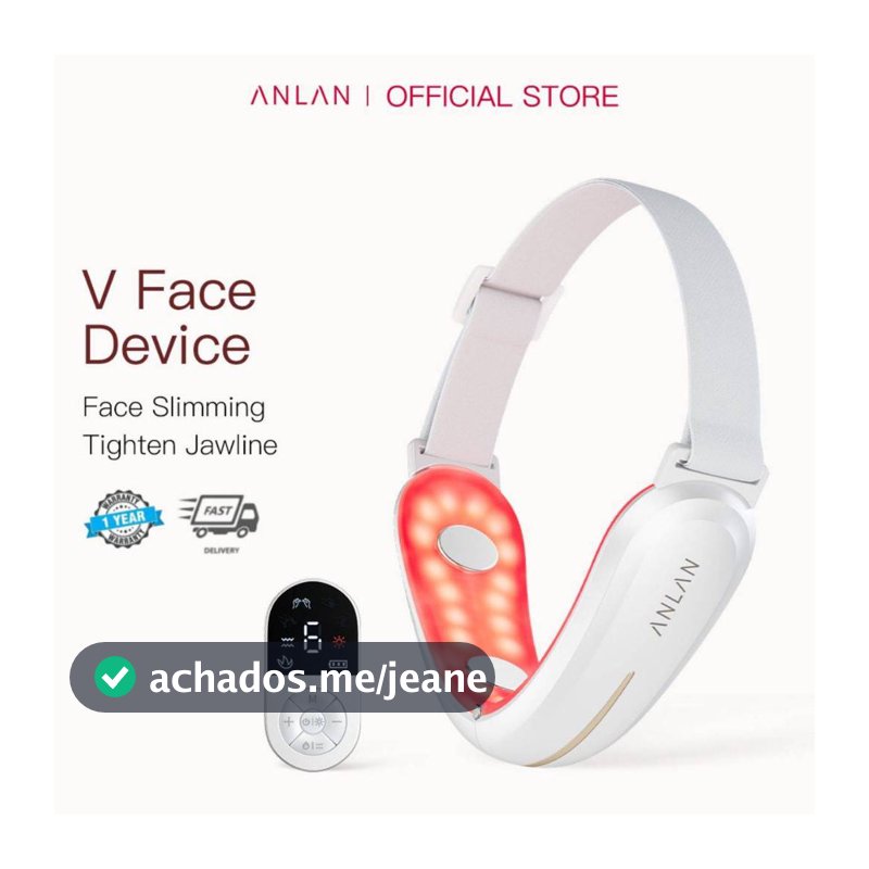 ANLAN Brilhante EMS V Dispositivo Facial Levantamento Emagrecimento Massagem Vibração De Calor Queixo Duplo Removendo Lu