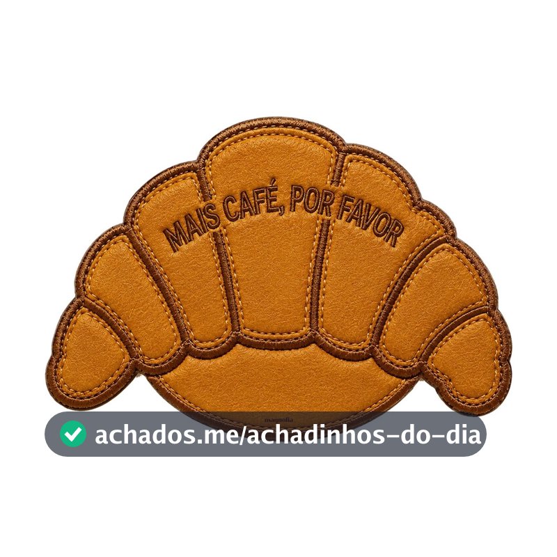 1 Unidade Jogo Americano Impermeável Mesa Posta Café da Manhã Bonjour Croissant 3D Mais Café, Por Favor