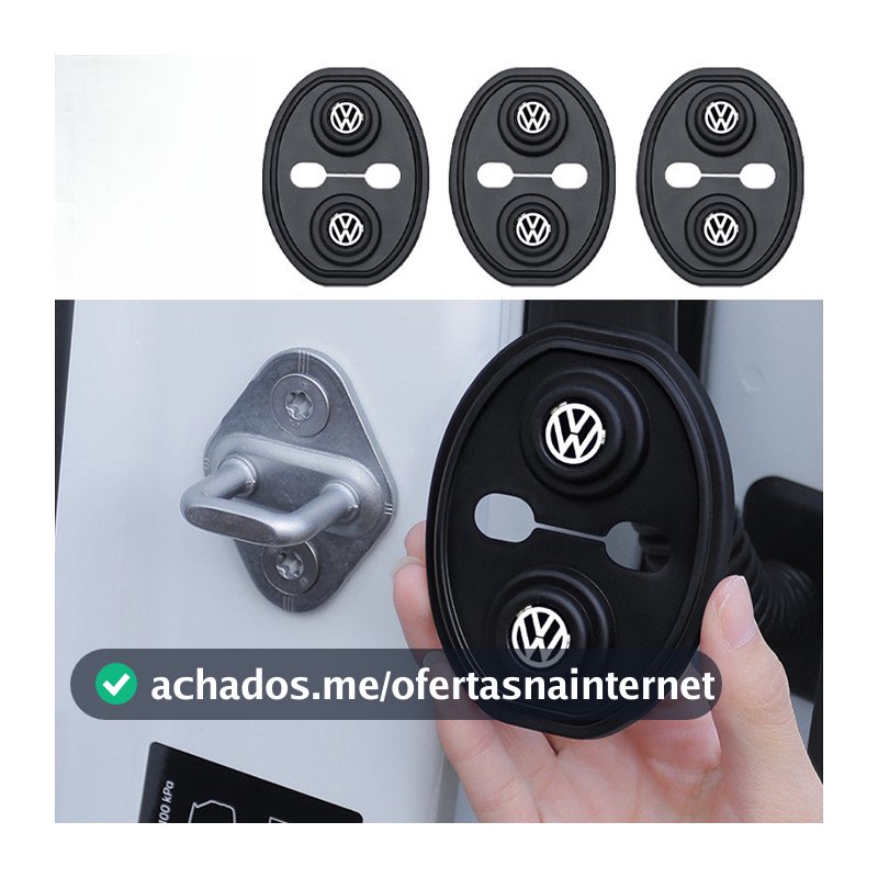 1/4 Peças Protetor de Borracha para Amortecedor de Porta de Carro Volkswagen para VW Polo UP T Cross Saveiro Nivus Golf