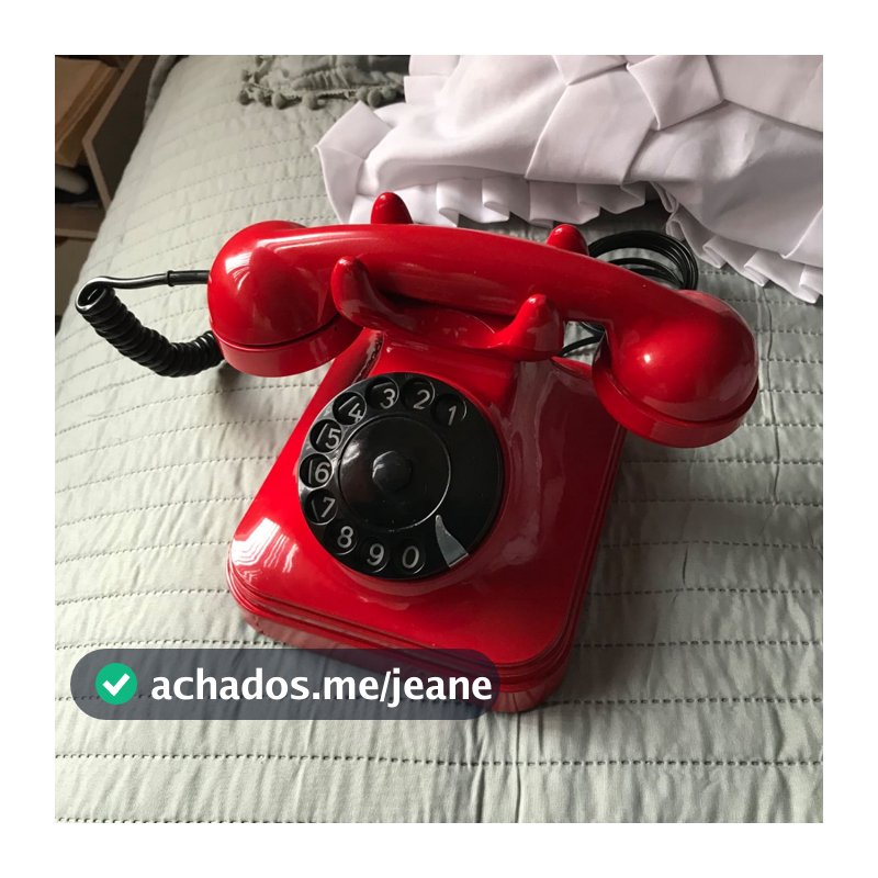 Telefone De Mesa Antigo Retro Disco (decorativo)