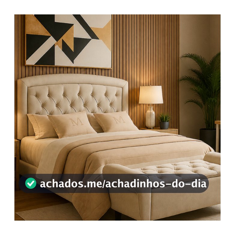 Conjunto Veneza Cabeceira com Recamier Baú Casal ou Queen em Suede