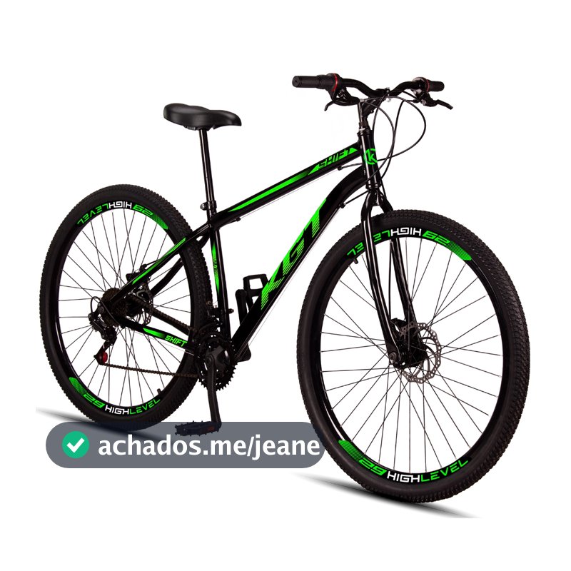 Bicicleta Aro 29 KGT Shift Aço Carbono 21 Marchas Freios A Disco