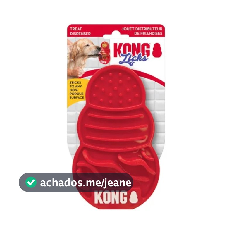 Kong Licks Tapete de Lamber Pet Com Ventosa