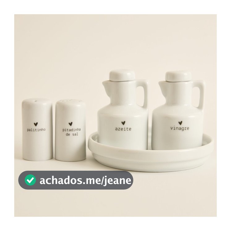 Galheteiros porcelana porta azeite, óleo, vinagre, shoyu, pimenta e balsâmico ou kit com bandeja