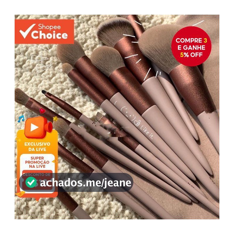 Conjunto De Pincéis De Maquiagem Macios De 13 Unidades , Presente Portátil De Feriado Para Viagem Mulheres