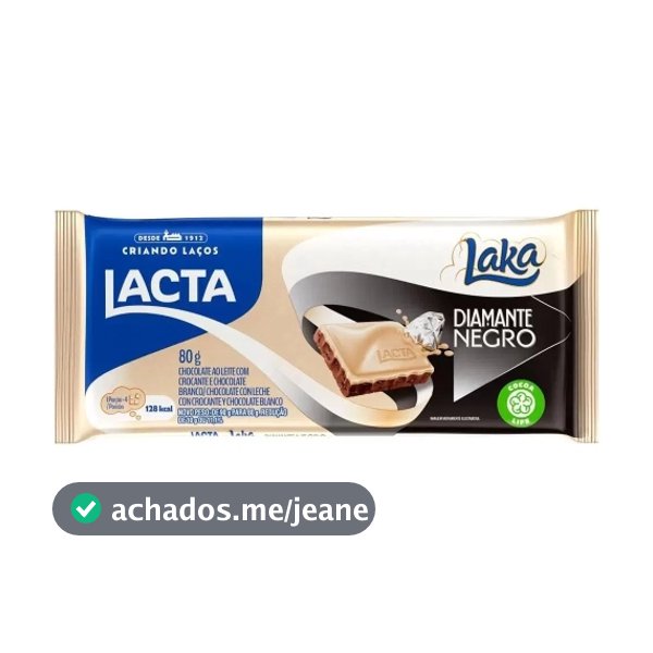 Chocolate Diamante Negro Laka 80gr Lacta