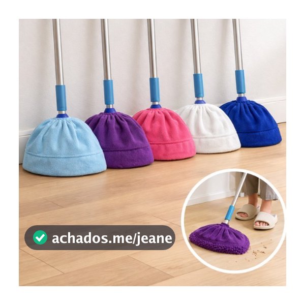 Capa Rodo Pano De Chão Microfibra Limpeza Doméstica Rodo Grande Pequeno e Médio