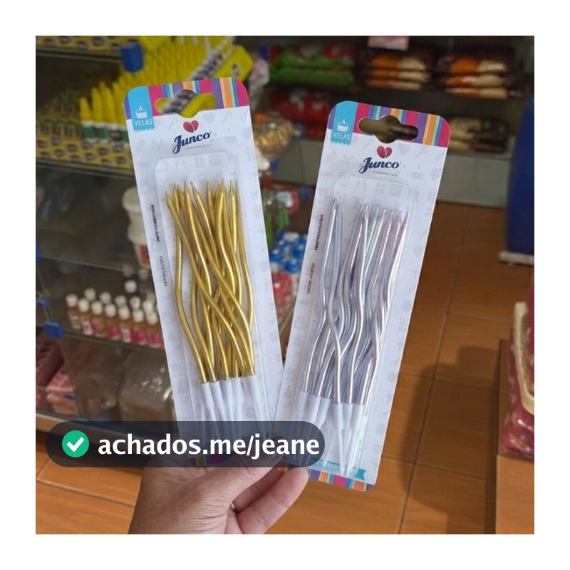 Kit Vela Festa Espiral Palito Bolo de Bricolage Aniversário Dourado Prata Curvado Longo Fino Torto Curvas de Parafina