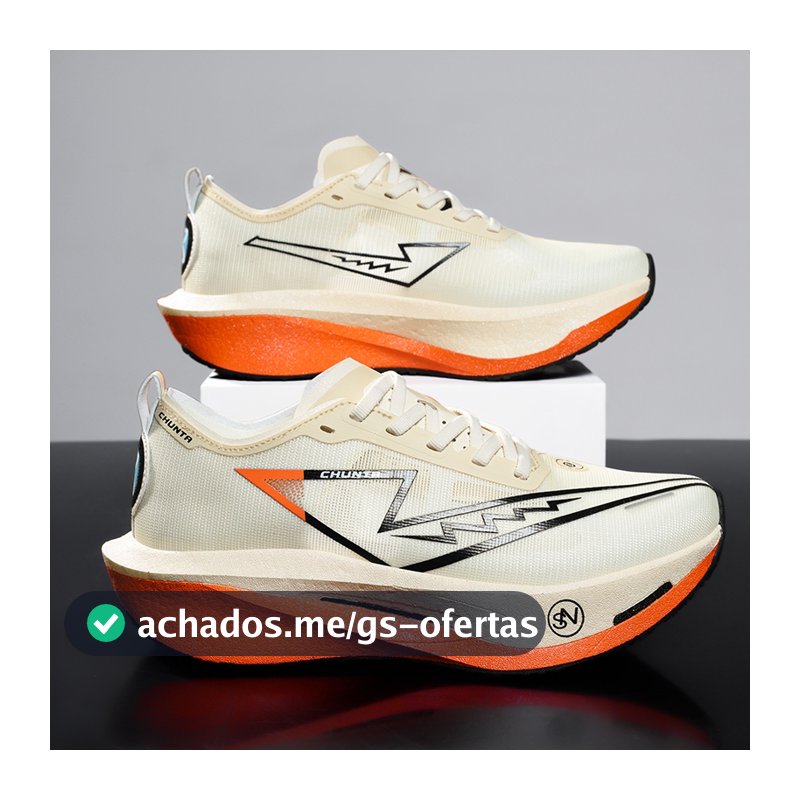 Tênis De Corrida Placa De Carbono CHUNTA , Malha Respirável , Absorção De Choque , Profissional Unissex Para Treinamento