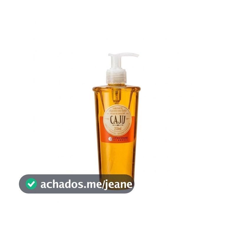 L'Occitane au Brésil Sabonete Líquido em Óleo Caju 250ml Pele Macia e Hidratada Original