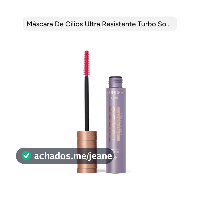 Máscara De Cílios Ultra Resistente Turbo Soul 10G