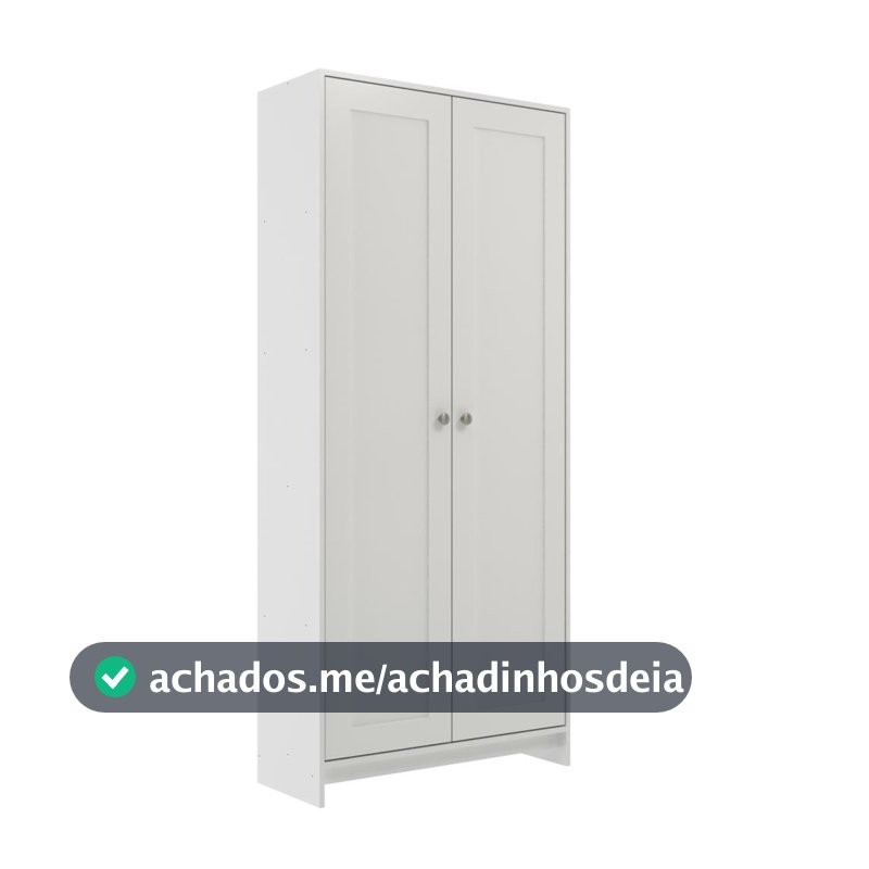Armário de Cozinha Multiuso 2 Portas AC4004 84cm Branco - Decibal Móveis