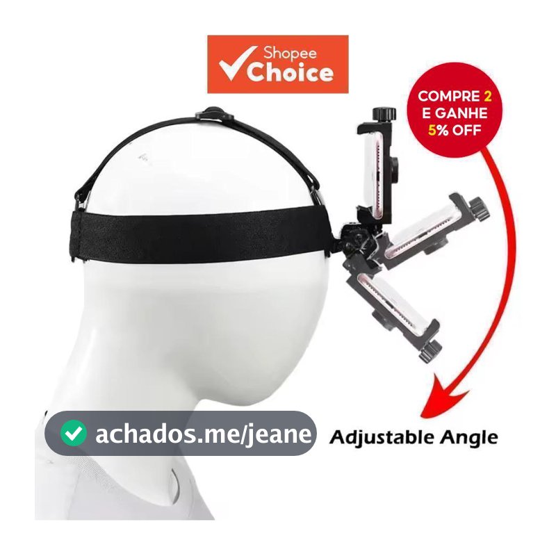 Suporte Para Telefone Principal Alça De Montagem Ajustável Multifuncional Tiro Ao Vivo Primeira Pessoa Com Clipe