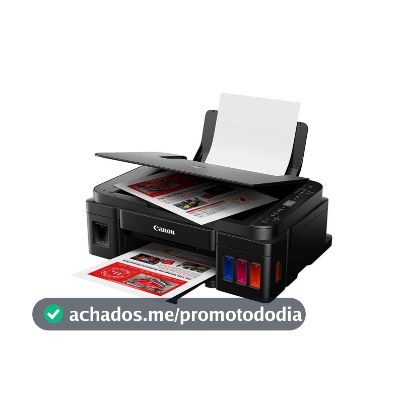 Impressora Multifuncional Com Tanque de Tinta Mega Tank G3110 Wifi Preta Canon