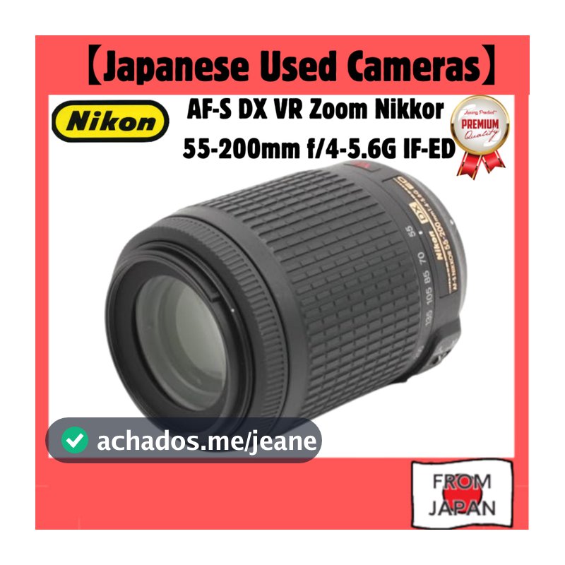 Nikon AF-S DX VR Zoom Nikkor 55-200mm f/4-5.6G IF-ED Nikon DX Format Only Telephoto Zoom Lens Pre-Owned GentlyUsed...
