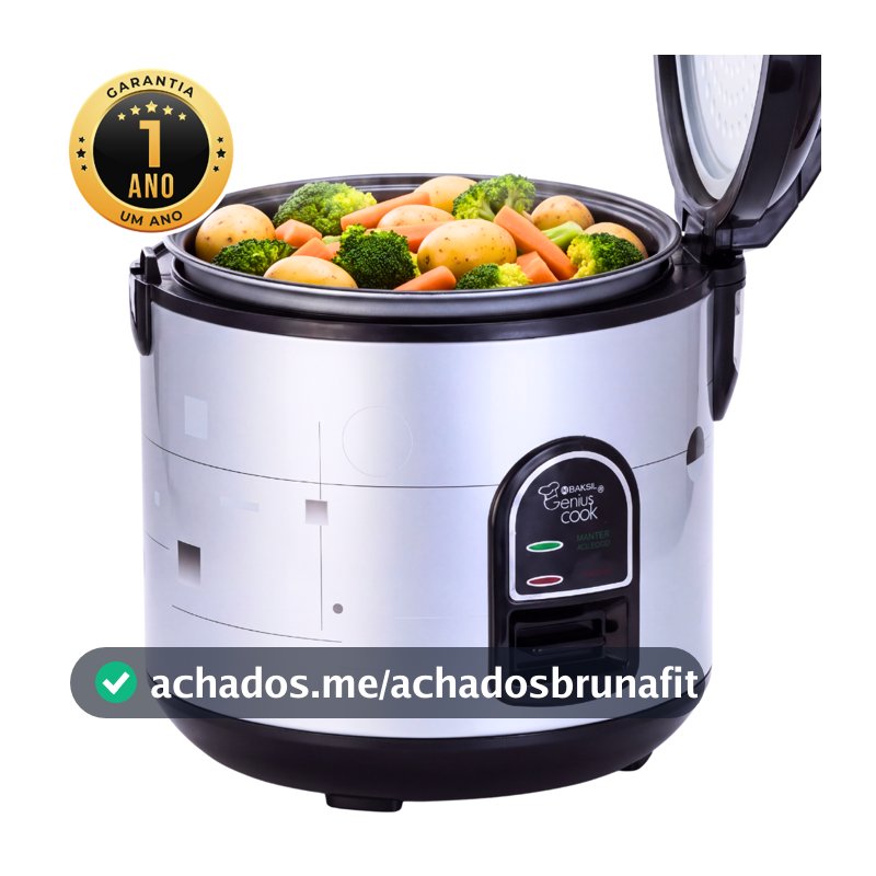 Panela Elétrica de Arroz 5 xícaras 1L - Com legumeira - Multifuncional - In Brasil