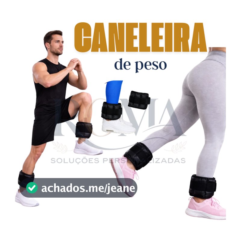 Caneleira peso PAR 500gr - 5kg treino pernas gluteos fitness academia casa homens mulheres