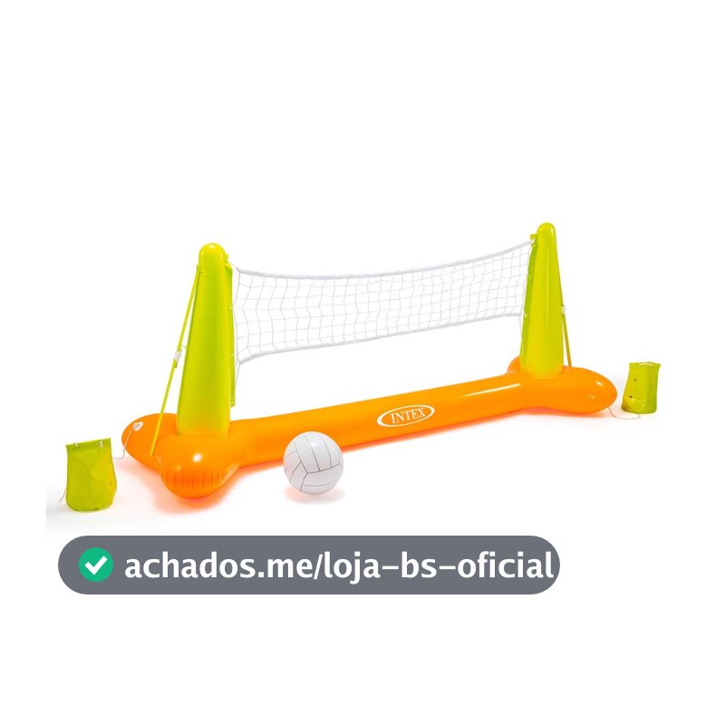 Kit Rede Vôlei Voleibol Inflável Com Bola Criança Infantil Brinquedo Piscina - Intex Oficial Brasil