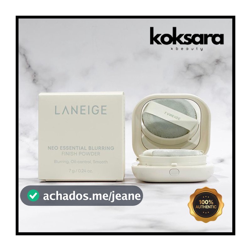 laneige neo essential blurring finish powder 7g, refill 7g