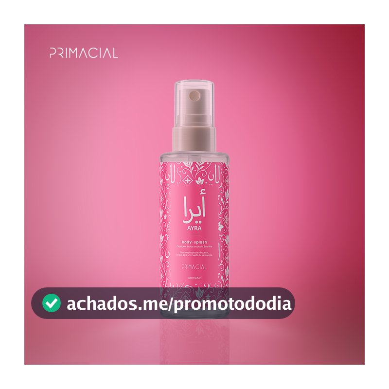 BODY SPLASH FEMININO ARABE AYRA 100ML - PRIMACIAL PERFUME FLORAL