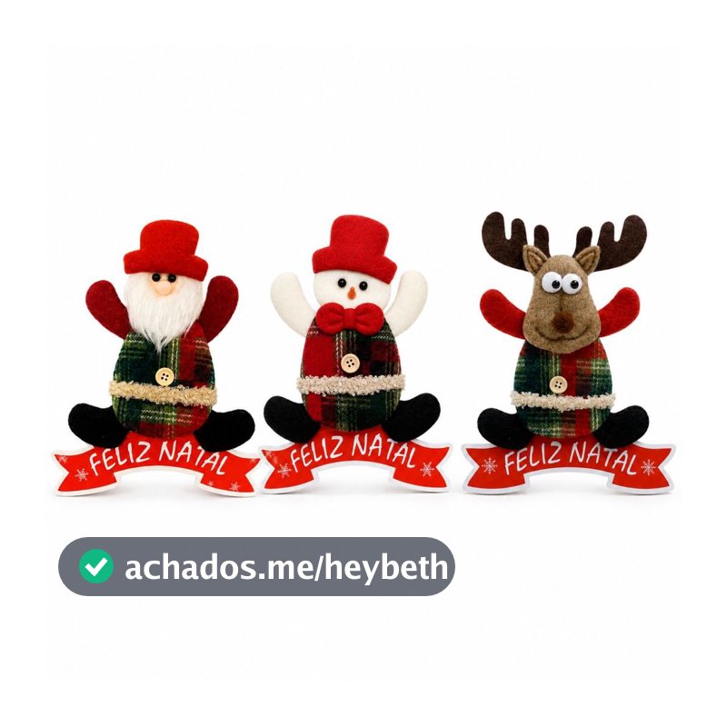Placa Enfeite para Árvore Natal Decoração Natalina para Casa