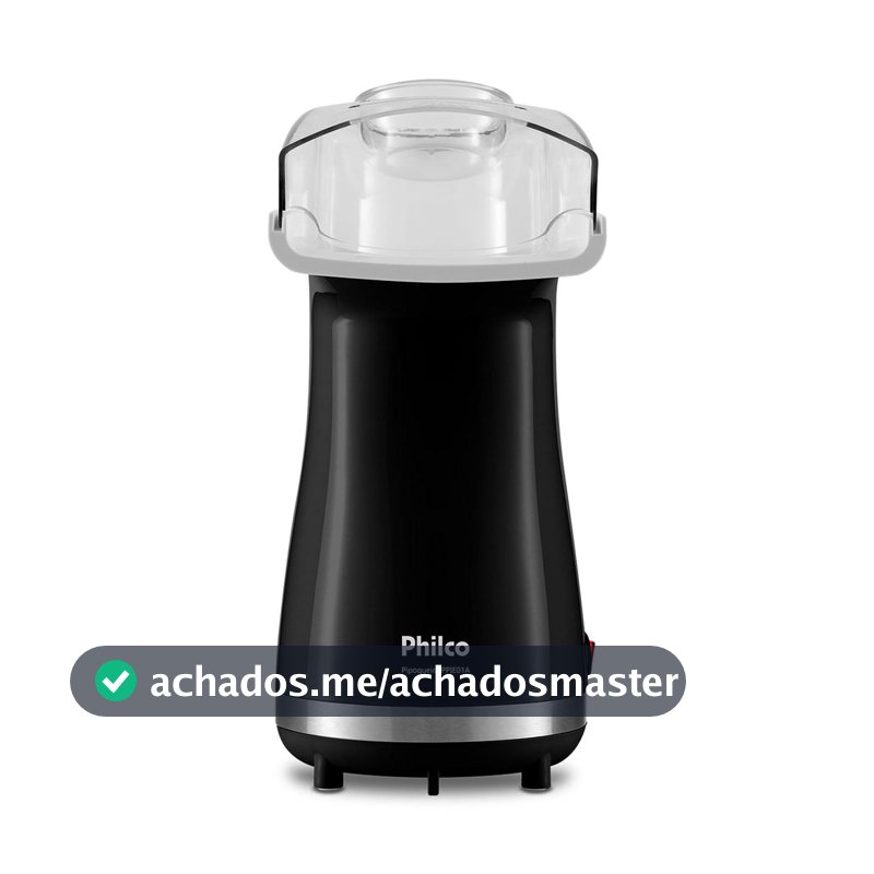 Pipoqueira Elétrica Sem Óleo Philco Preta 1200W PPIE01A