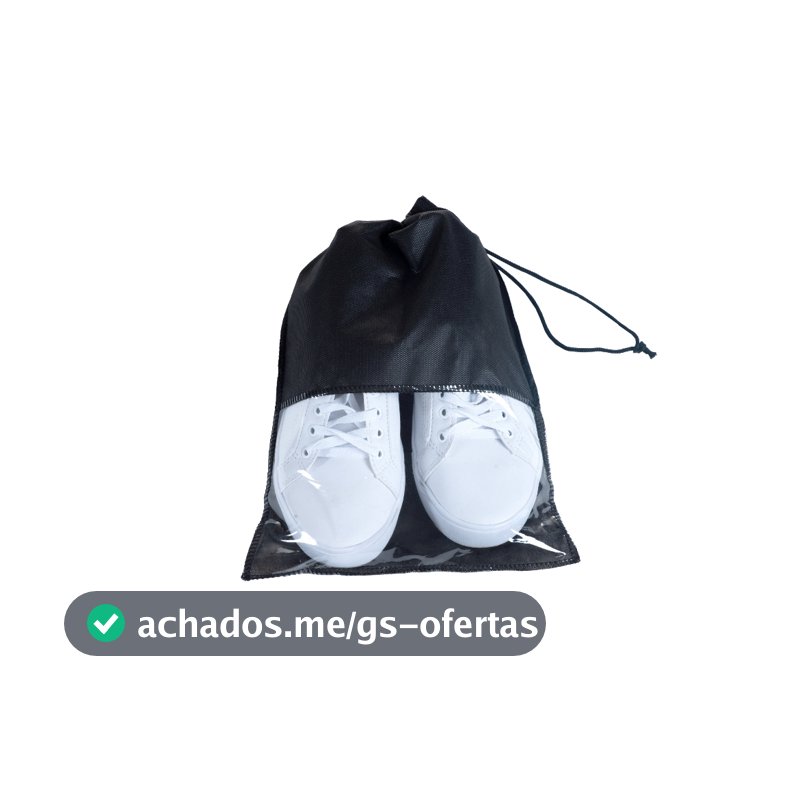 Kit 10 Sacos TNT para Sapato com Visor Pvc Organizador de Mala para Viagem Protetor Anti Mofo