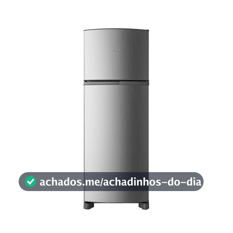 Geladeira Frost Free Duplex 333 Litros cor Inox Consul - CRM40MK