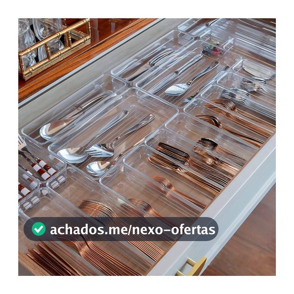 Escolha Seu Kit Organizador Acrílico Transparente Empilhável Amobox
