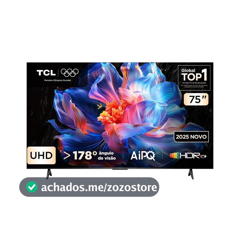 Smart Tv 75 Polegadas 4K 75P6K Google TV HDR10 Processador Aipq TCL