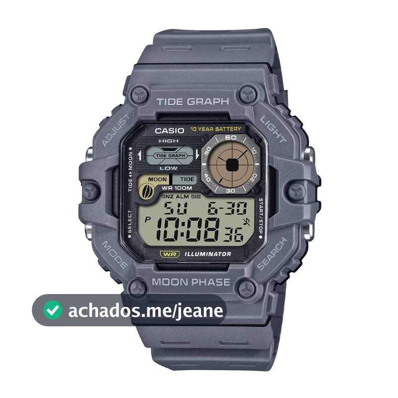 Relógio Casio WS-1700H-8AVDF Gráfico de Marés
