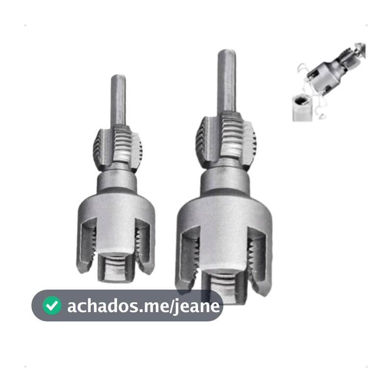 Abridor de Roscas Em Cano D'agua PVC PPR Interno Externo com Encaixe Parafusadeira