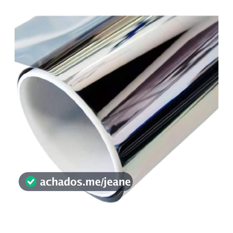 Película Insulfilm Espelhado Residencial Vidro 2m X 70cm Prata Espelhado