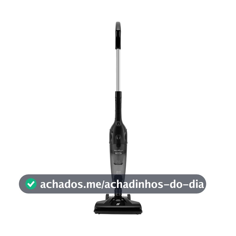 Aspirador de Pó Vertical Britânia 2 em 1 BAS1295P 1250W