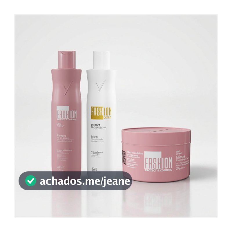 Kit Escova Progressiva Fashion Gold 300g