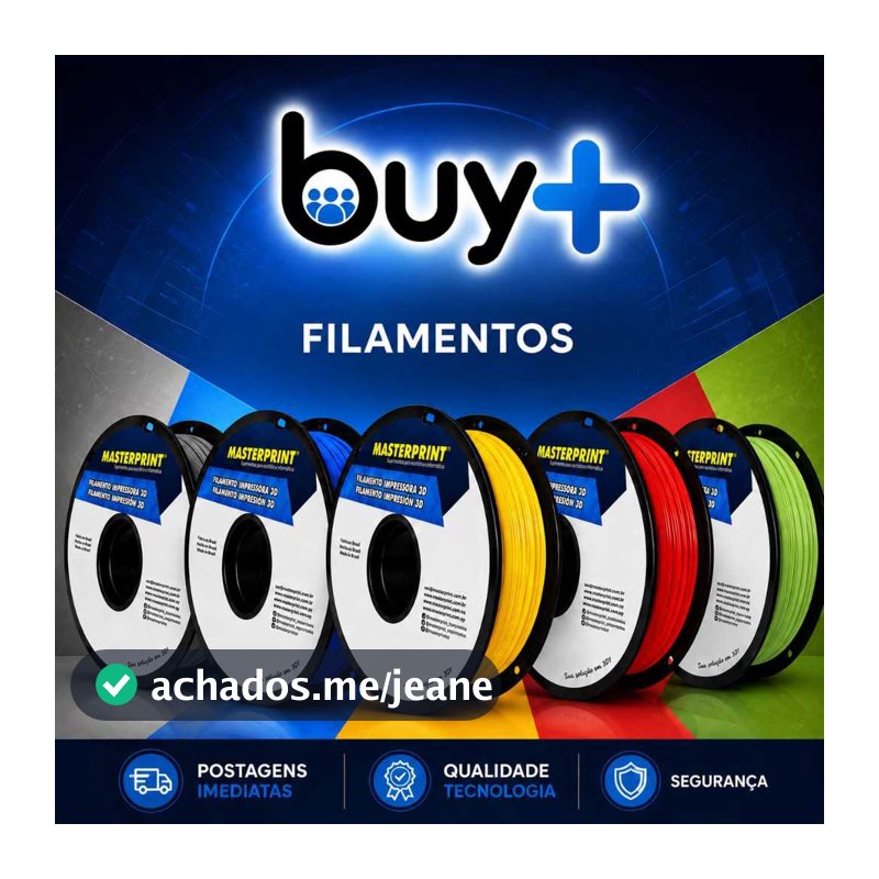 Filamento  PLA 1Kg 1.75mm MasterPrint Premium Alta Resistência p/ Impressora 3D – Várias Cores