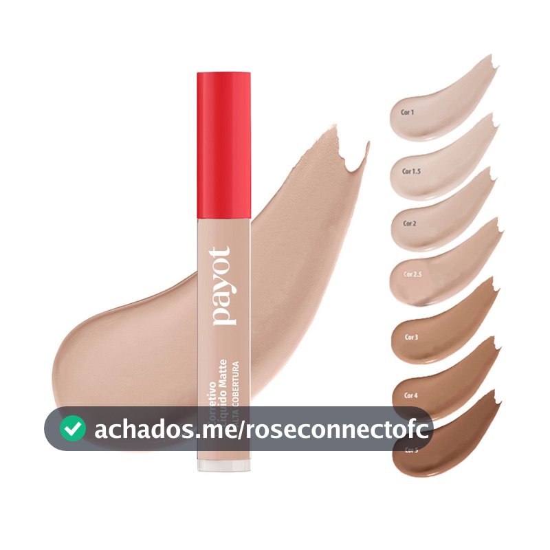 Corretivo Liquido Matte Payot Alta Cobertura
