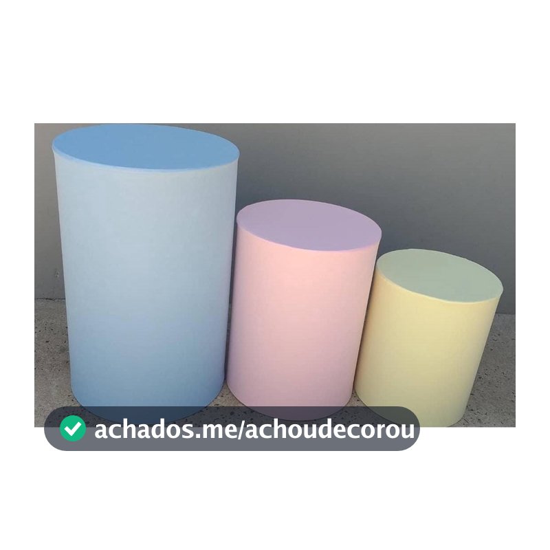 Trio de Capas para Cilindro DECORAÇÃO de Festa cores CANDY COLORS