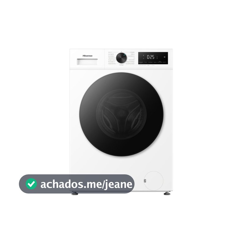 Reembalado: Lava e Seca Hisense 11kg Wd1i11 Compacta Fit e Função Steam Inverter Branco