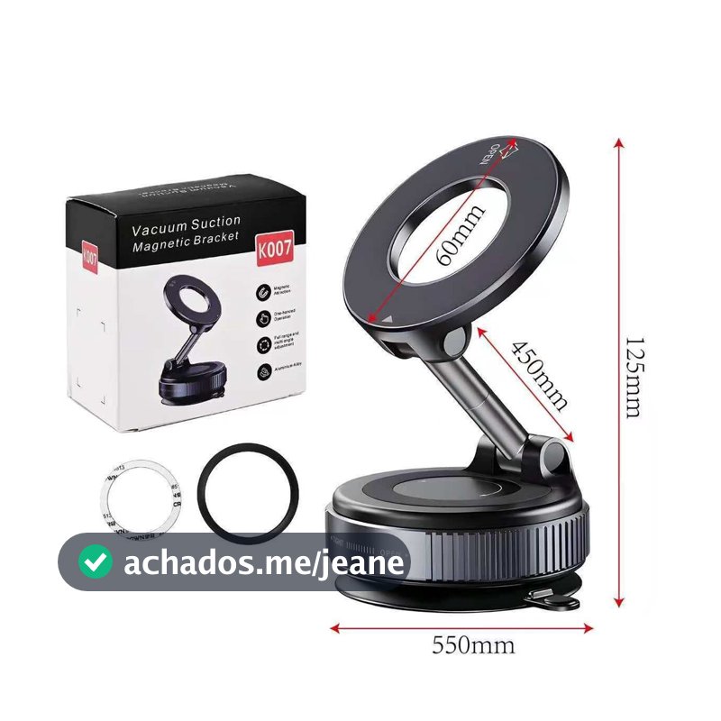 360 ° Suporte Magnético Ajustável Telefone-Dobrável Ventosa Montagem Em Carro
