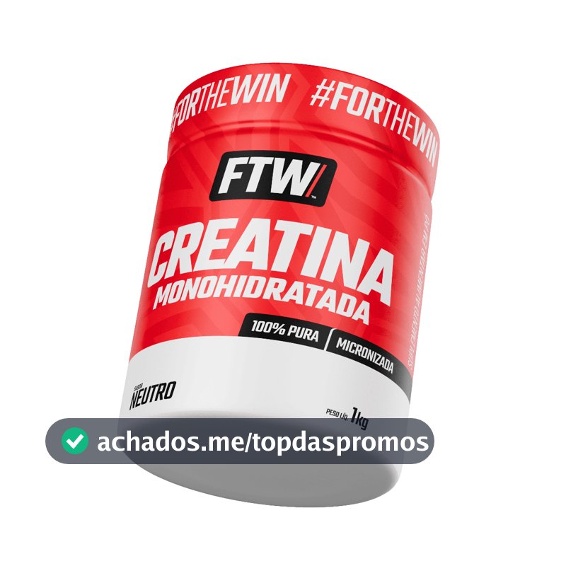 Creatina Monohidratada Pura Pote 1Kg -  FTW