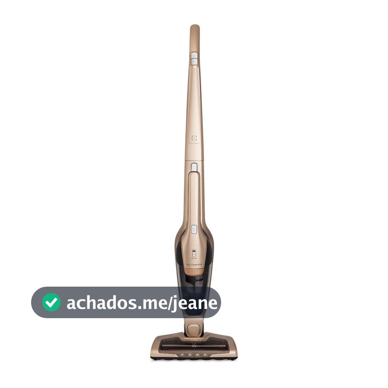 Aspirador de Pó Vertical Sem Fio Electrolux Ergorapido 2 em 1 Bocal Pet até 45 min Dourado (ERG26)