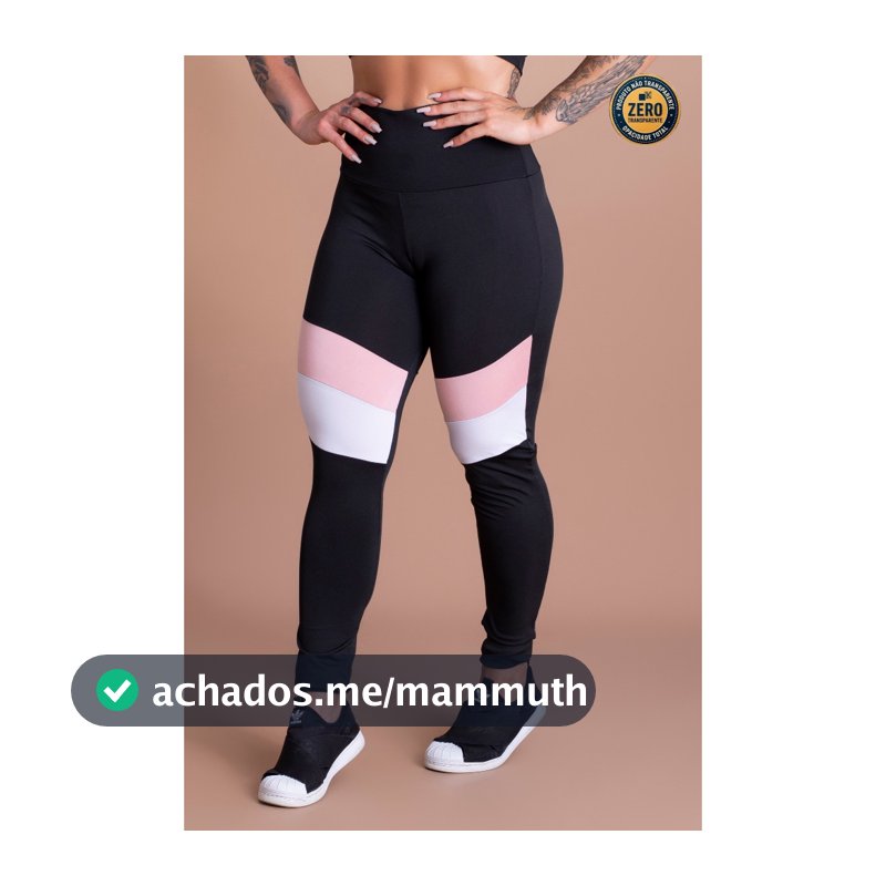 Calça Legging Cintura Alta Feminina Esporte Treino Academia ZERO TRANSPARÊNCIA