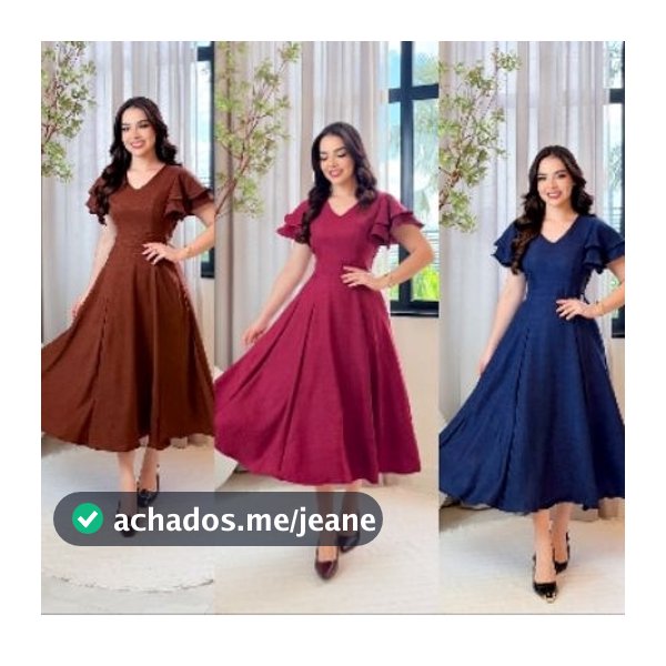 Vestido Festa Casual DOIS BABADOS