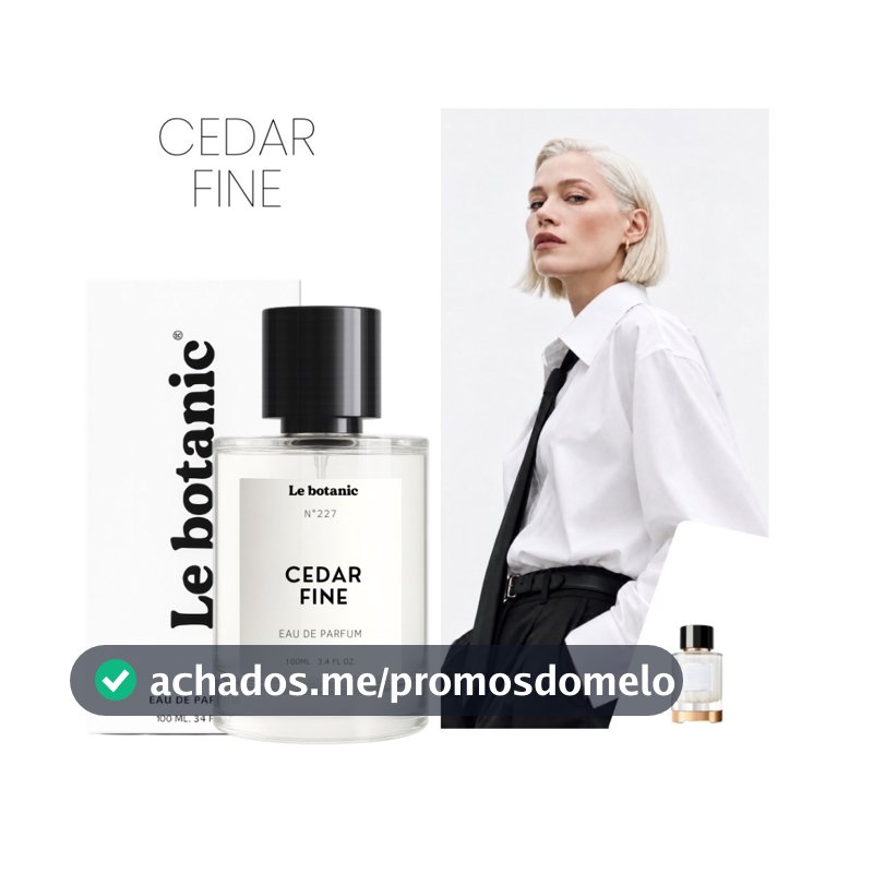 Perfume Cedar Fine - Le botanic - Alta Fixação