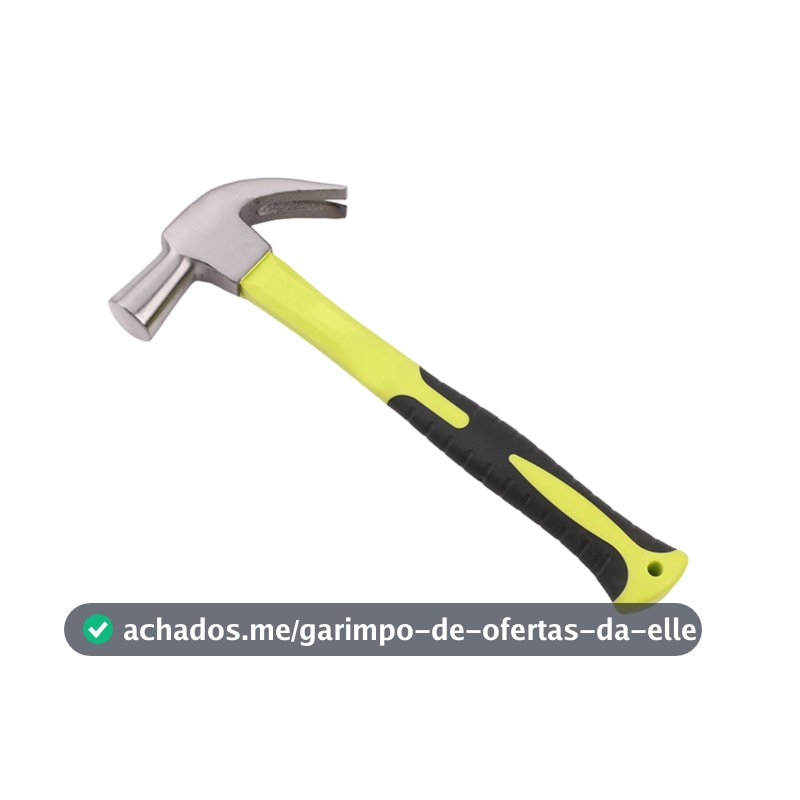 Martelo Unha Com Cabo Emborrachado Cabeça 25mm Portátil Profissional